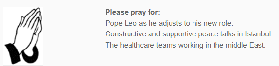 18May25 Prayers