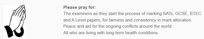 Prayers 25May25