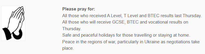 Prayers 17Aug25