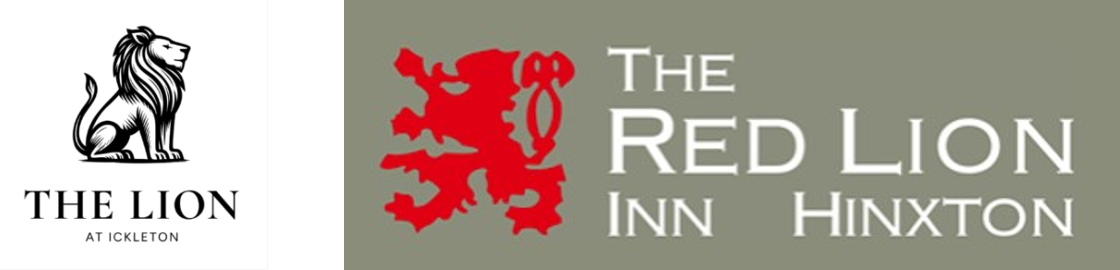 red lion and lion pub logos